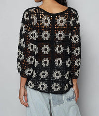 Pol - Crochet Cardigan With Various Weave Patterns