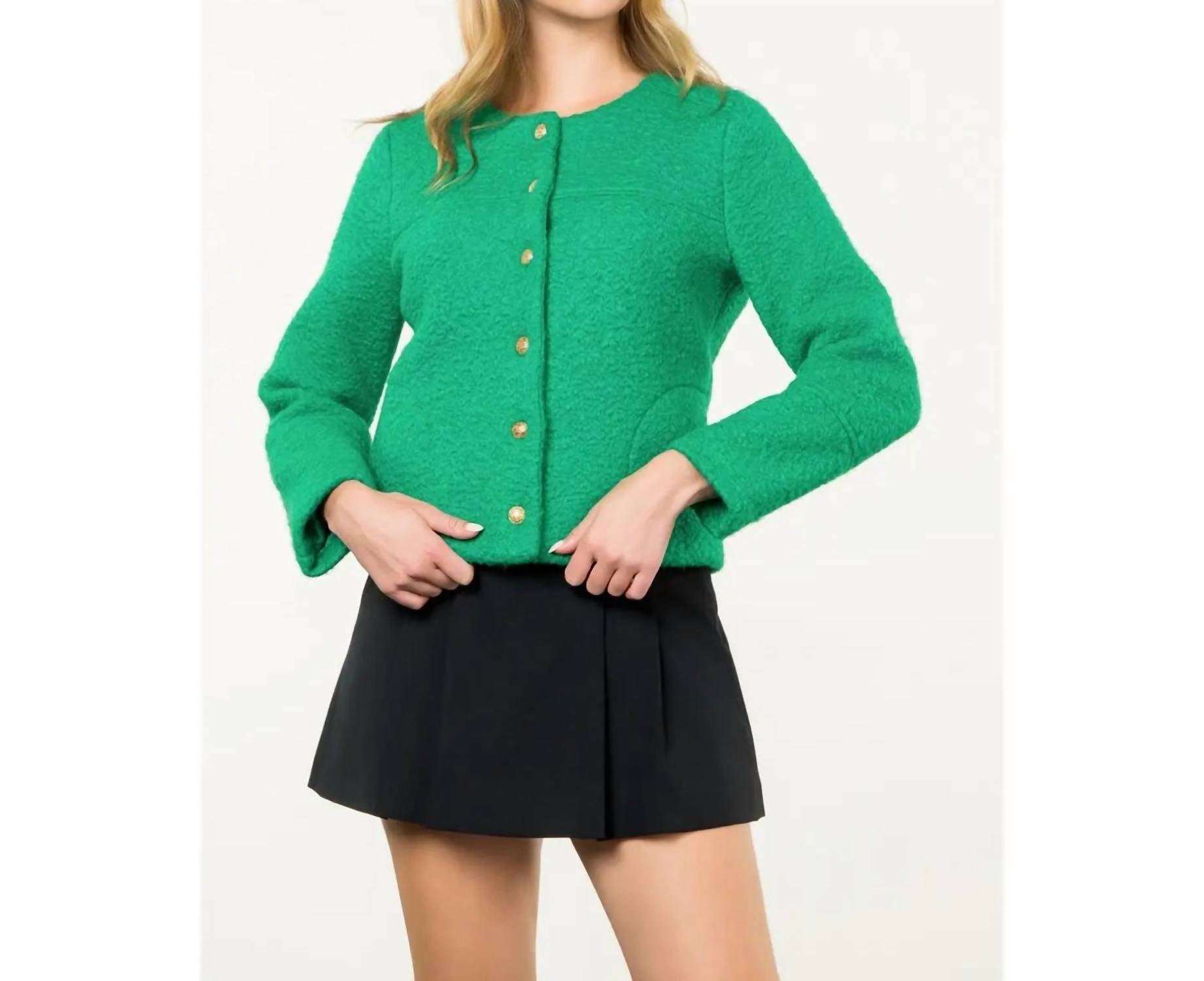 Thml - Button Up Boucle Jacket