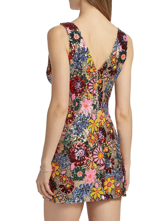 Ramy Brook - Aera Floral Sequin Mini Dress