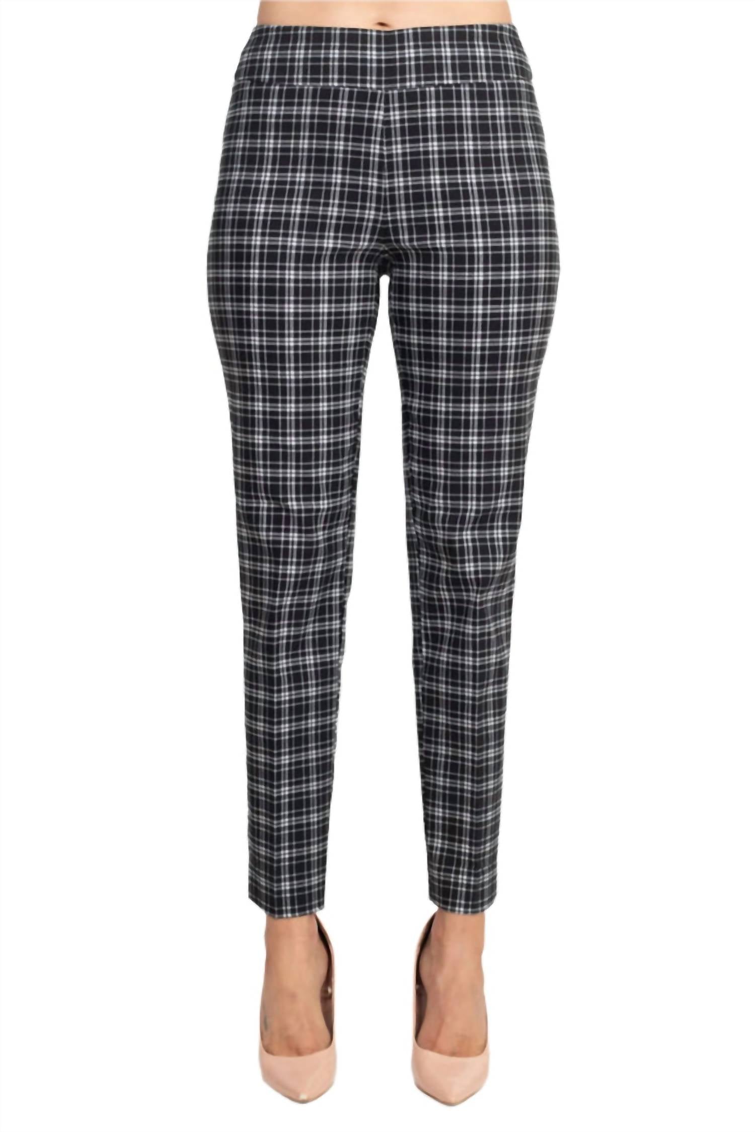 Counterparts - Banded Waist Printed Pencil Cut Pull-on Pant
