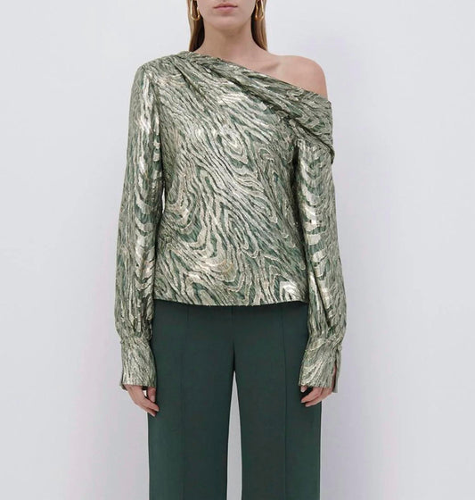 Alice Metallic Fil Coupe Top