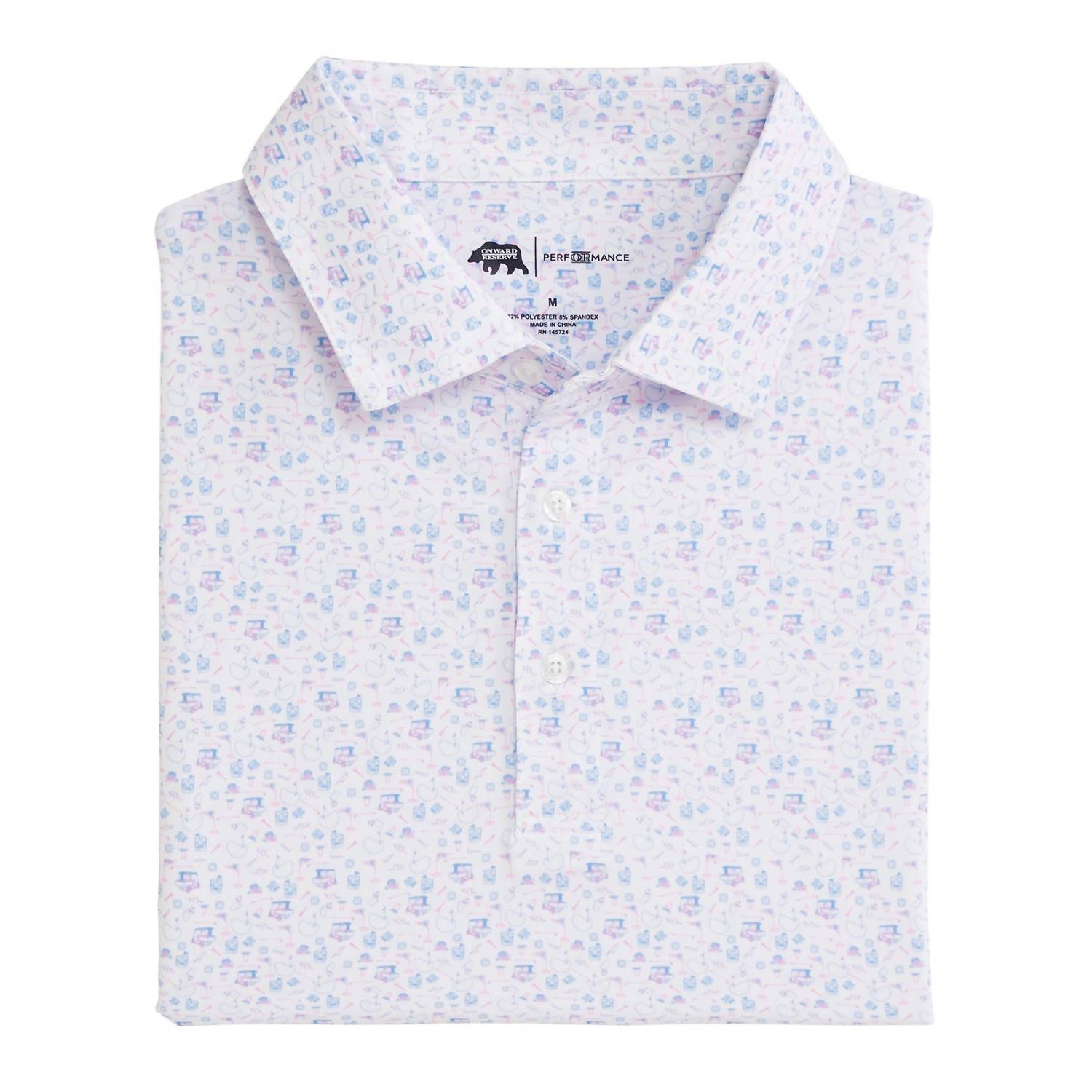 Onward Reserve - Men's 19th Hole Printed Performance Polo