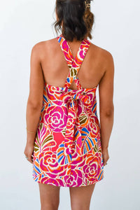 Sugarlips - Nomi Floral Amory Halter Mini Dress