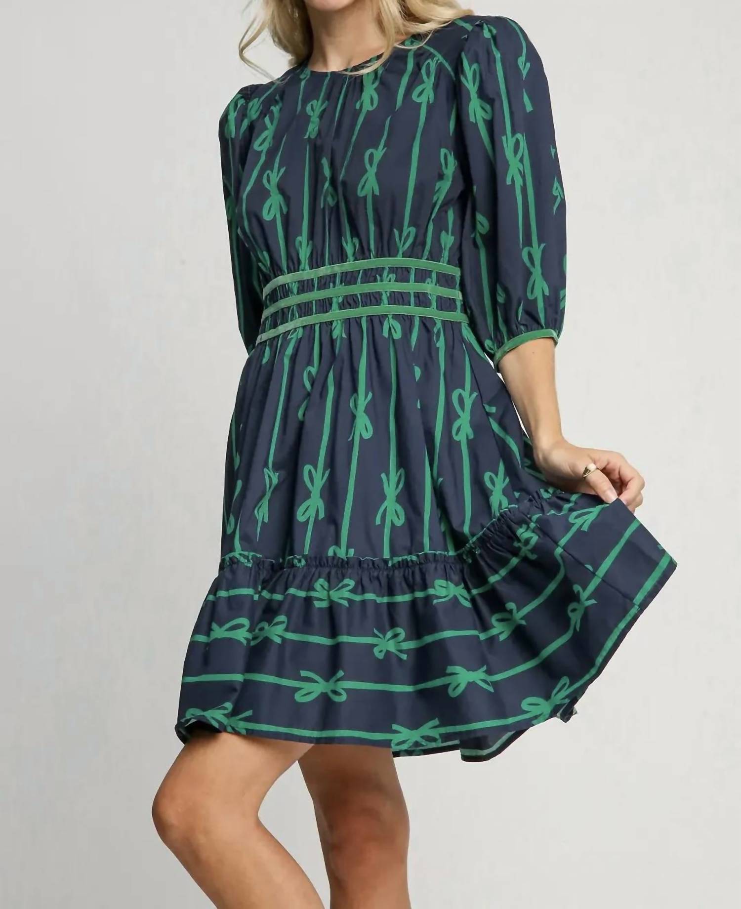 Umgee - Belle Of The Bow Mini Dress