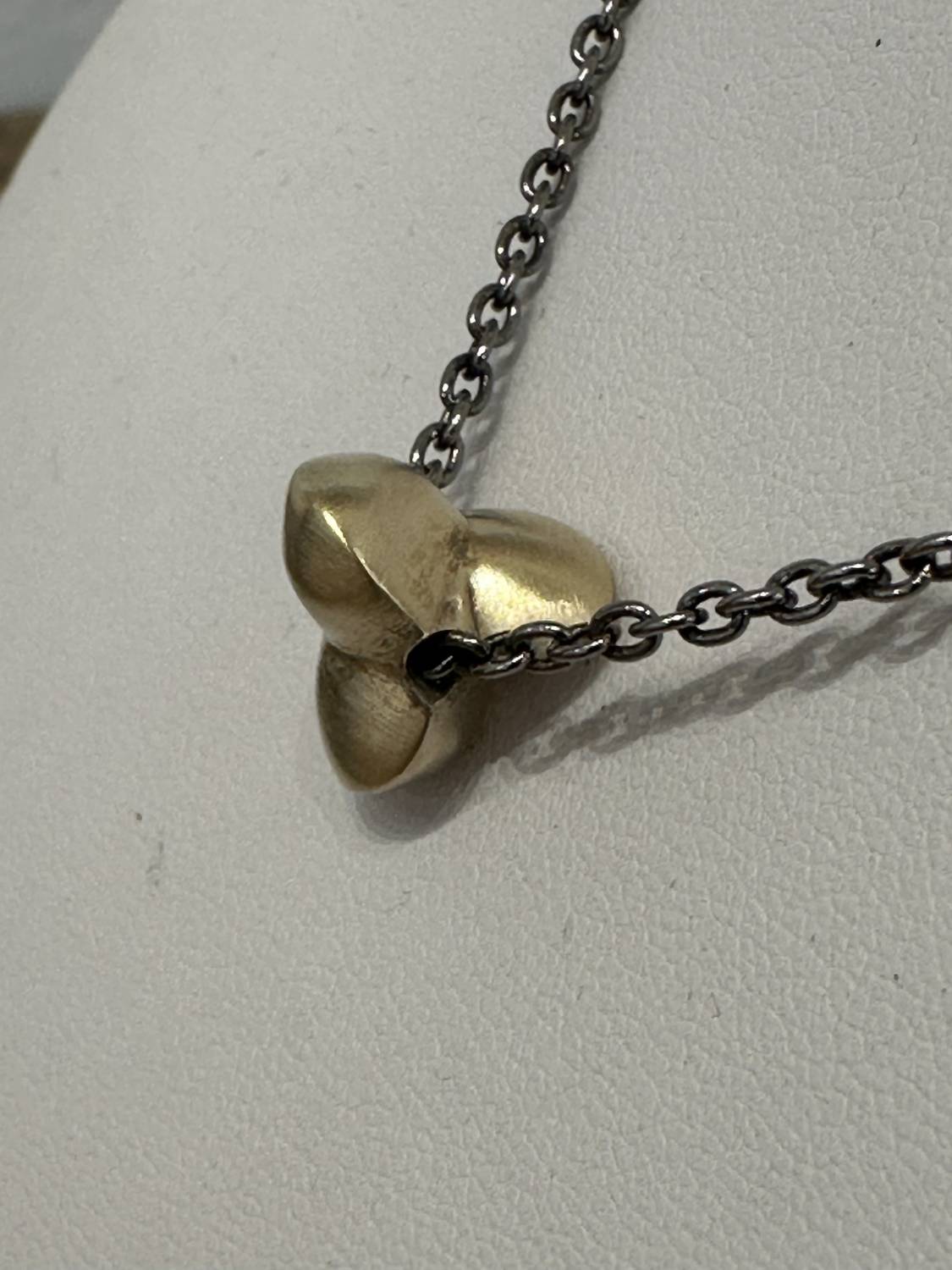 Lisa Ziff Designs - 10k Acorn Necklace With Rho Chain
