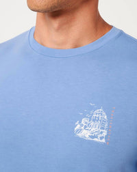 TravisMathew Reef Walk Short Sleeve Tee in pacific coast - men's t-shirt - view 7