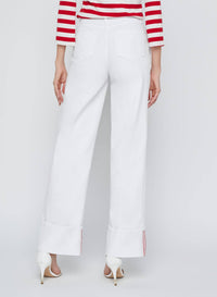 L'Agence - Miley Uh/r Wd Leg Cuff Jeans