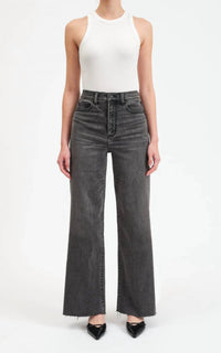 DAZE Far Out Wide Leg Jeans in milky way - women's jeans