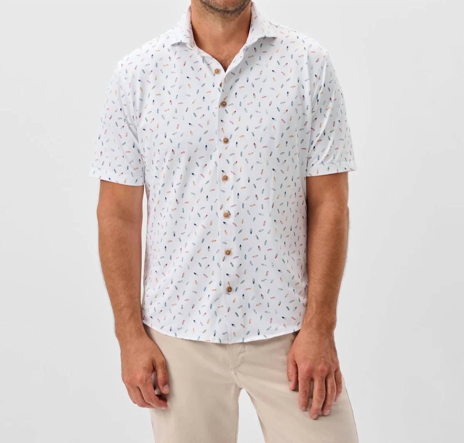 Johnnie-O - Men's Shortboard Short Sleeve Button Up Shirt