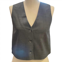 XIRENA Women's Vinny Vest in charcoal melange - women's jacket - alternate view