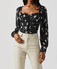 Astr - Amber Puff Sleeve Top