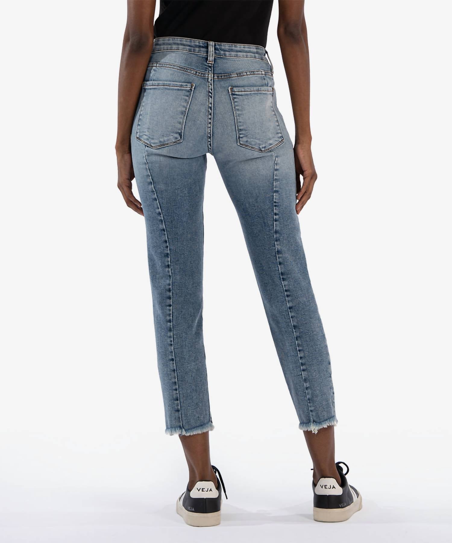Kut From The Kloth - Rachael High Rise Fab Ab Ankle Straight Leg Jeans