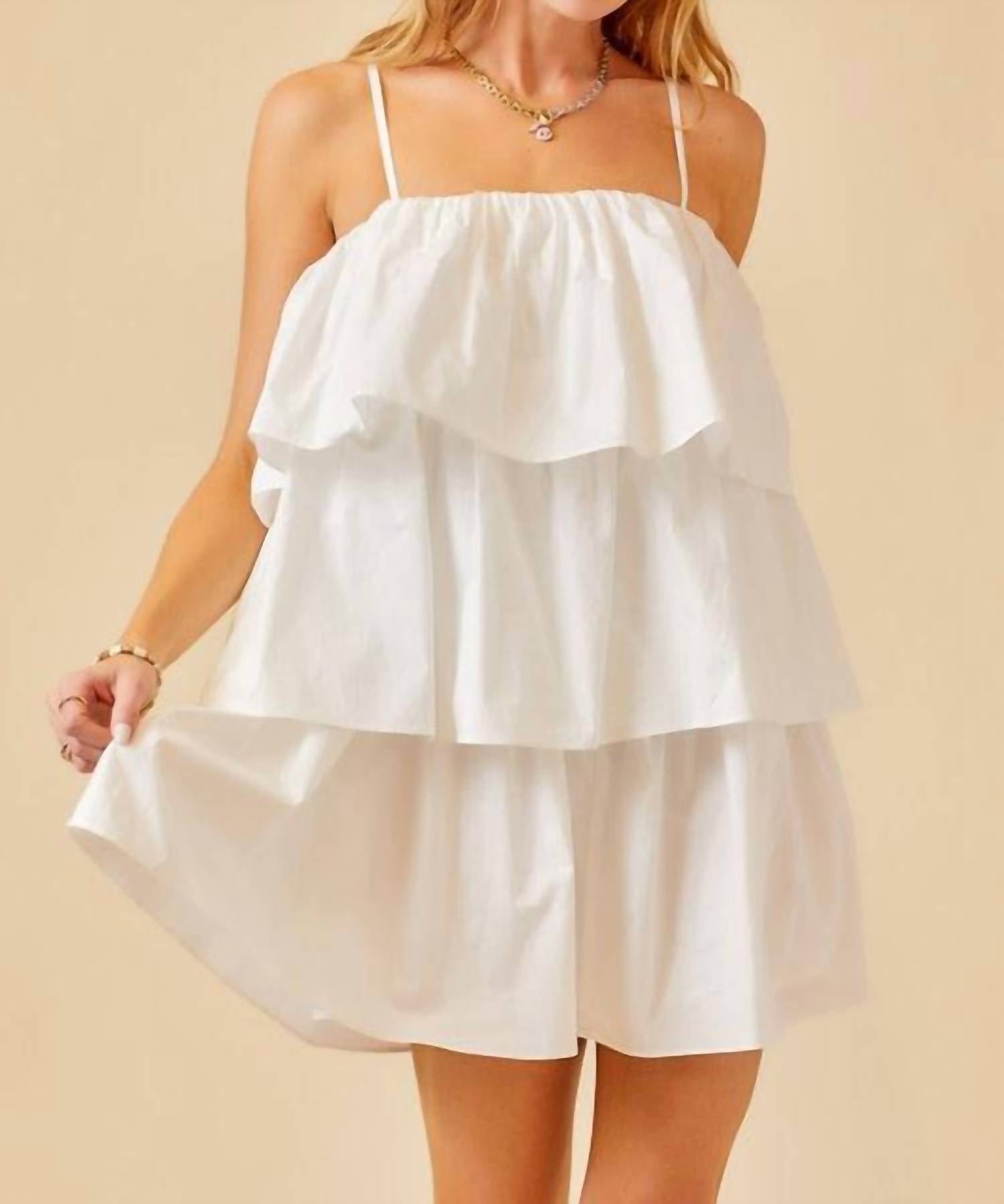 Day + Moon - Ruffles For Days Mini Dress