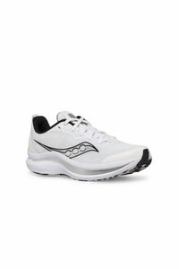 SAUCONY Kid's Endorphin Sneaker in white black - kids' sneaker - detail view