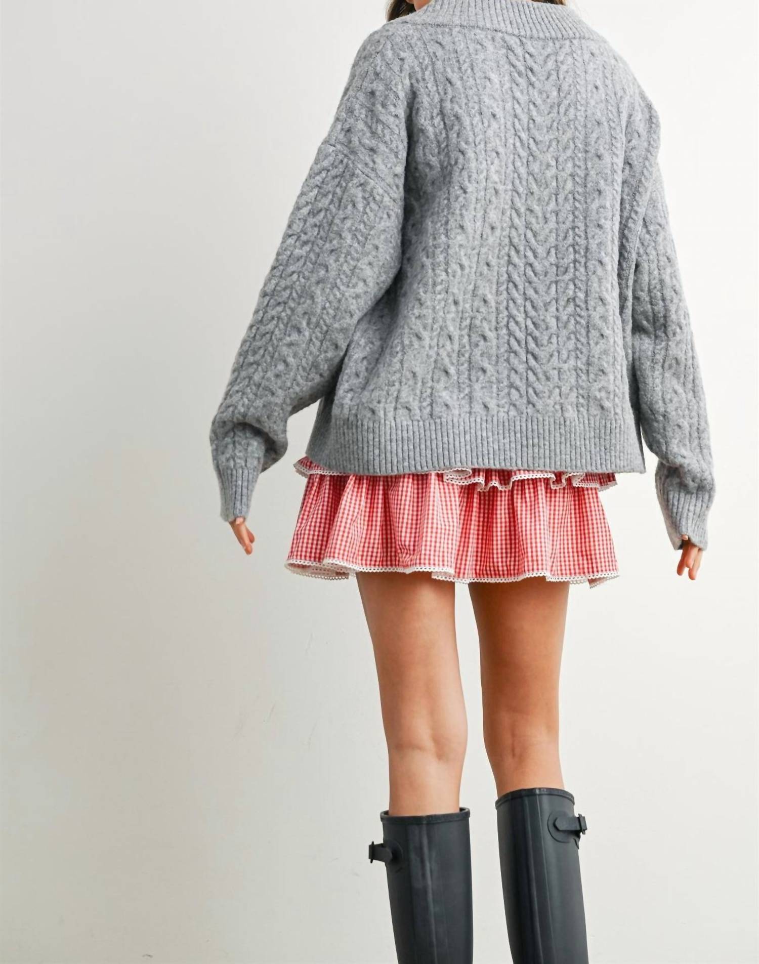 Buttermelon - Sarah Cable Knit Sweater
