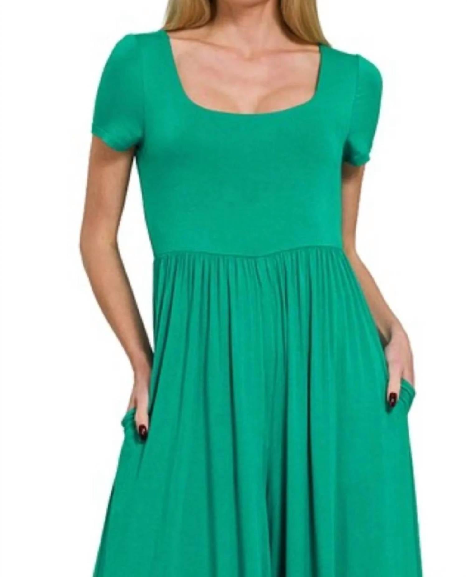 Zenana - Double Layered Short Sleeve Jumpsuits