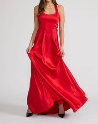 LUCY PARIS Nova Satin Dress in red 1 - women's dress