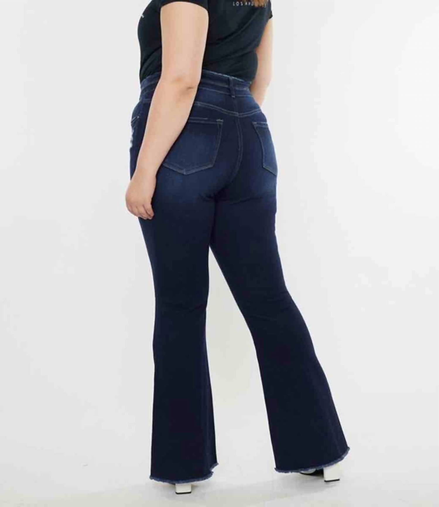 Kancan - Women's Morgan High Rise Flare Curvy Jeans