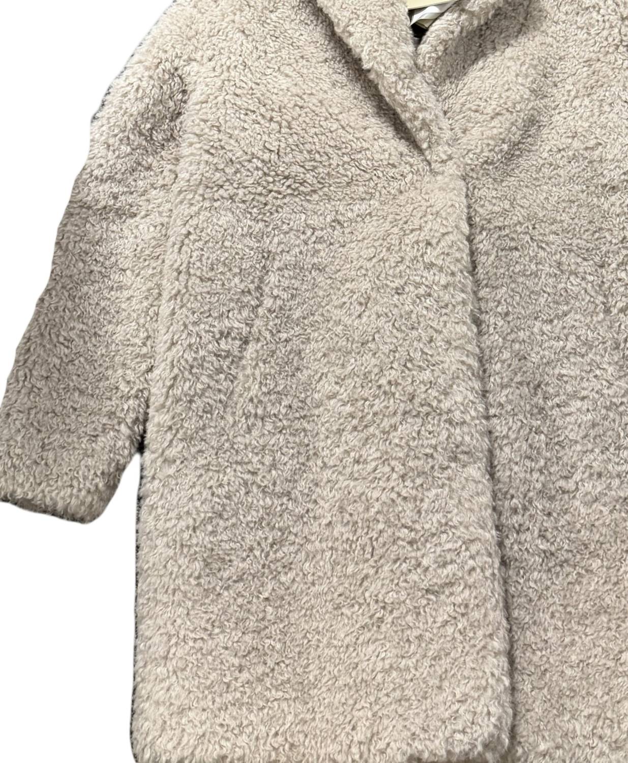 Herno Women's Teddy Jacket in oatmeal - women's jacket - detail view