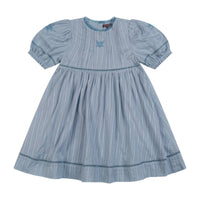 Orange Dimanche - Girls Textured Cotton Dress