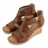 Andrea - Women's T-bar Wedge Sandals