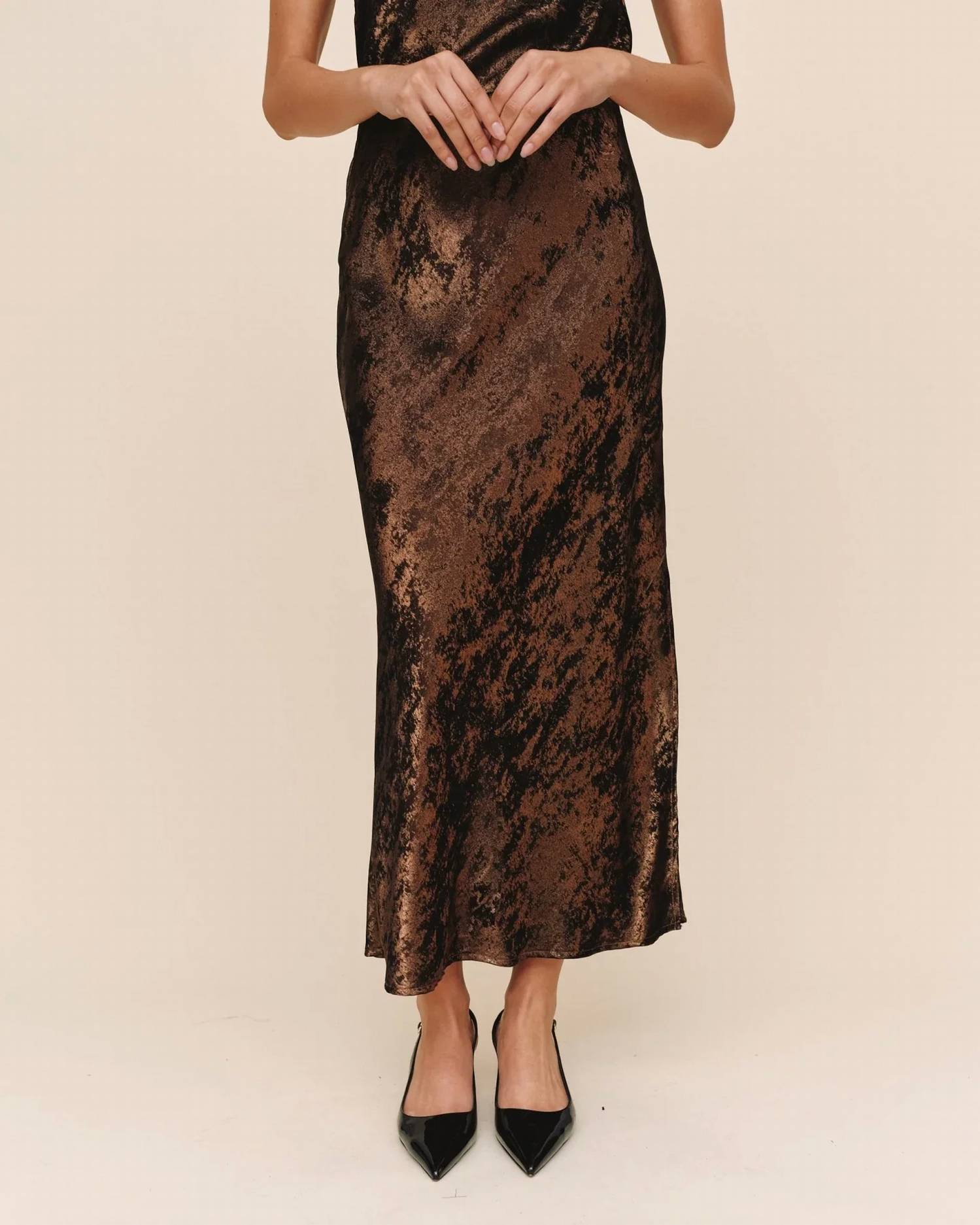 Bella Dahl - Side Slit Bias Maxi Skirt