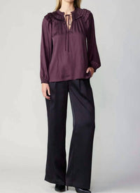 Current Air - Shoulder Ruffle Top