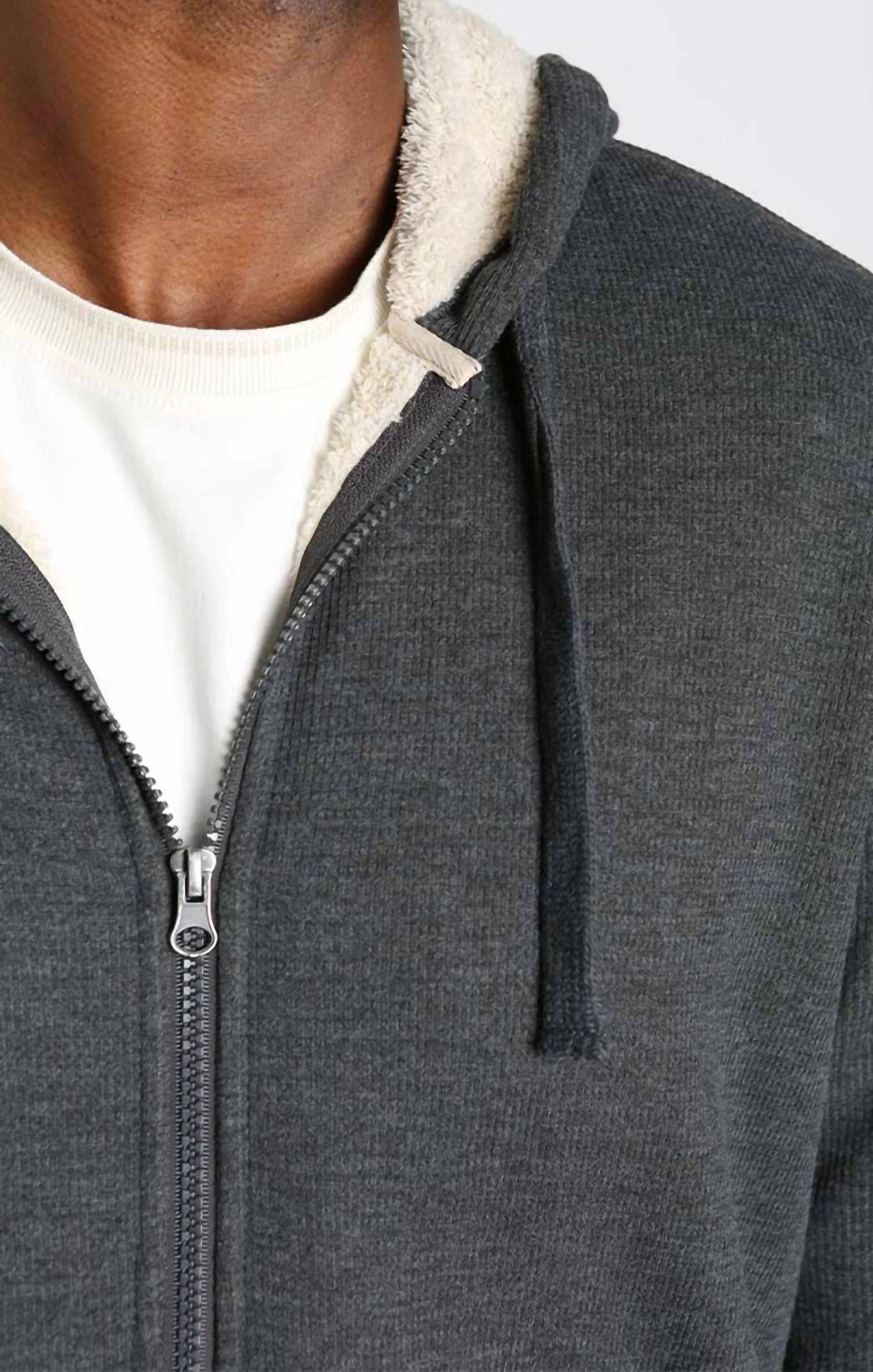 Jachs New York - Sherpa Lined Waffle Hoodie