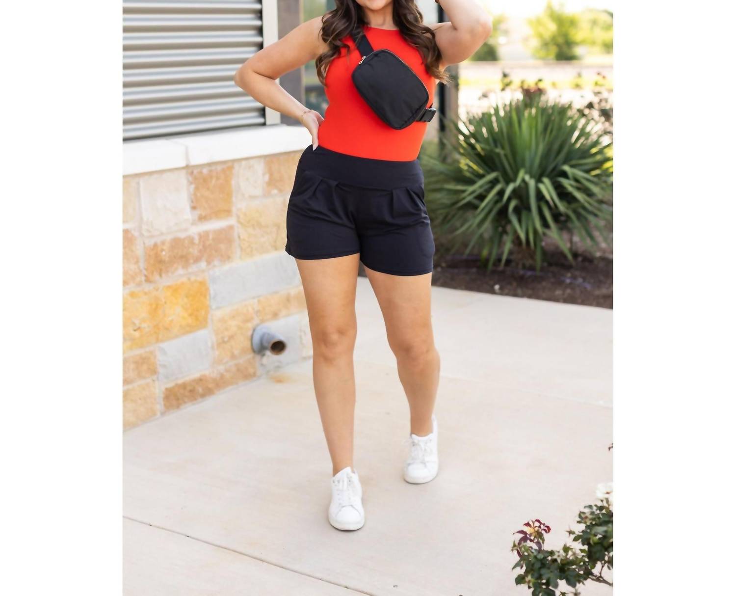 Julia Rose Lindsay Luxe Shorts in black 2 - women's shorts - view 4