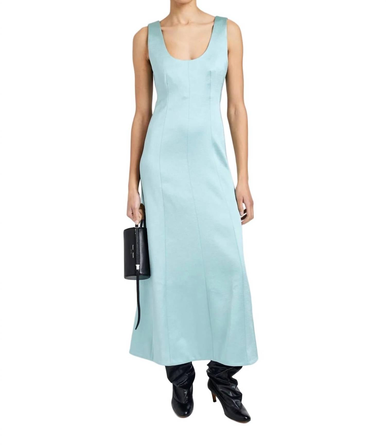 Proenza Schouler White Label Isabelle Sleeveless Midi Dress in sea glass - women's dress