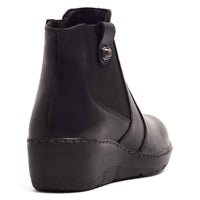 Andrea - Women's Exclusive Leather Wedge Booties