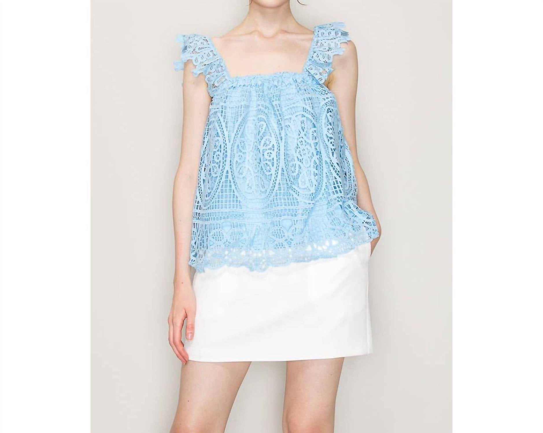 Ina Fashion - Maya Sleeveless Lace Top