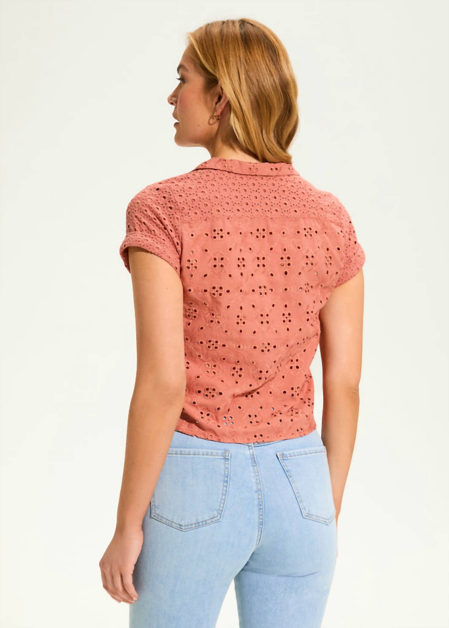 Fdj - Eyelet Button Down Shirt