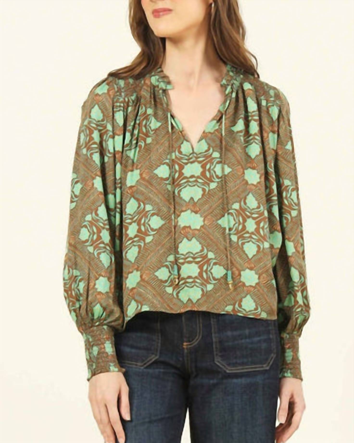 Fifteen Twenty - Anouk Ruffle Neck Blouse