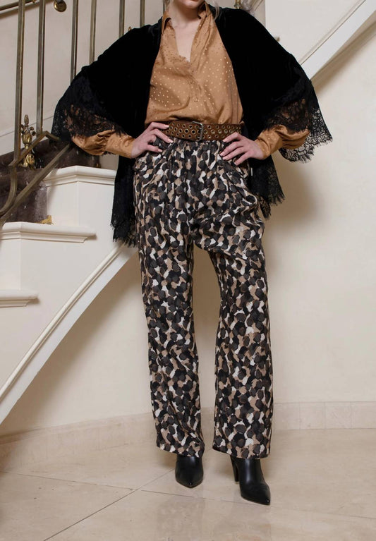 Gold Hawk - Women's Velvet Coco Lace Kimono