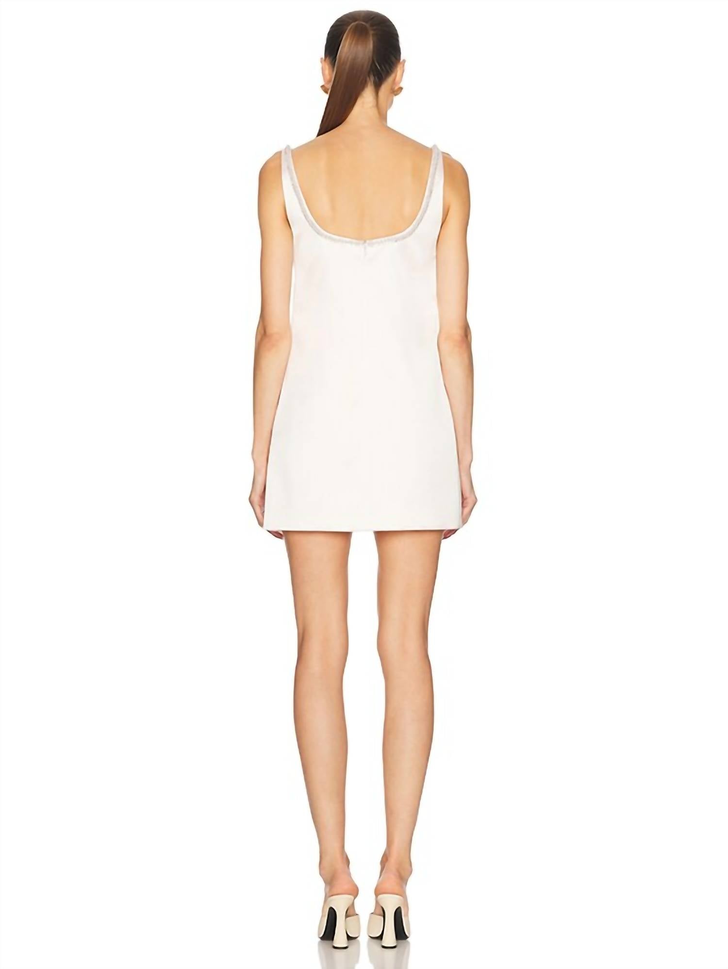 Self-Portrait - Pink Satin Bow Mini dress
