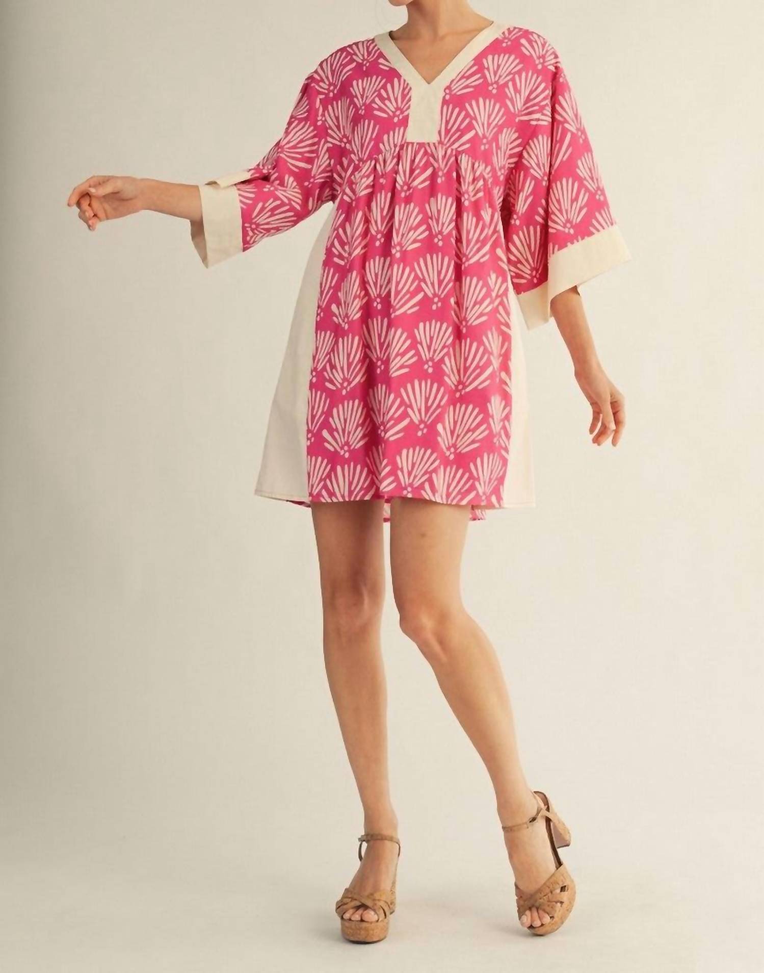 Jodifl The Rue Dress in fuchsia - women's dress - alternate view