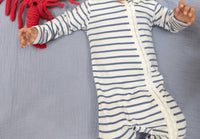Angel Dear - Kids Ribbed Modal 2 Way Zipper Footie