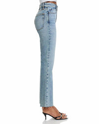 Frame - Ruler Crop High Rise Straight Jeans