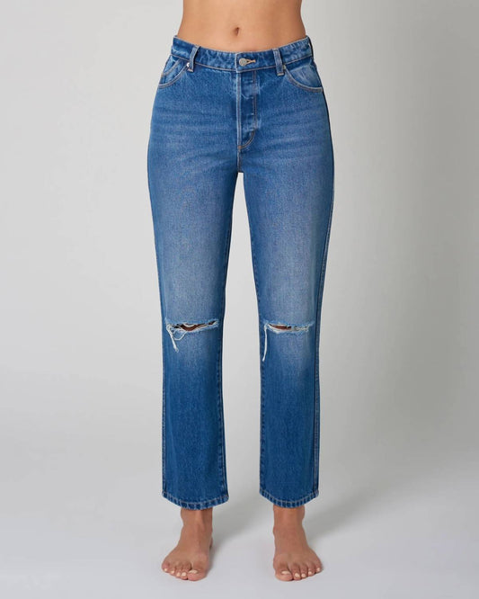 Classic Straight Ankle Denim Pants