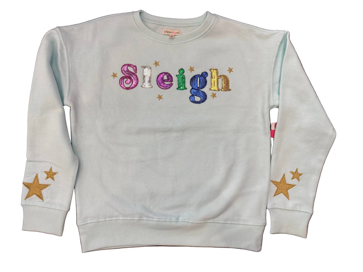Paper Flower - Girl's Sequins Sleigh Sweatshirt