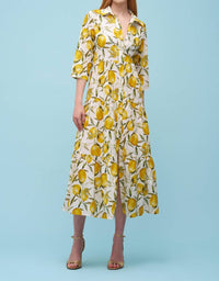 Astrid - LEMON PRINT WOVEN MAXI DRESS