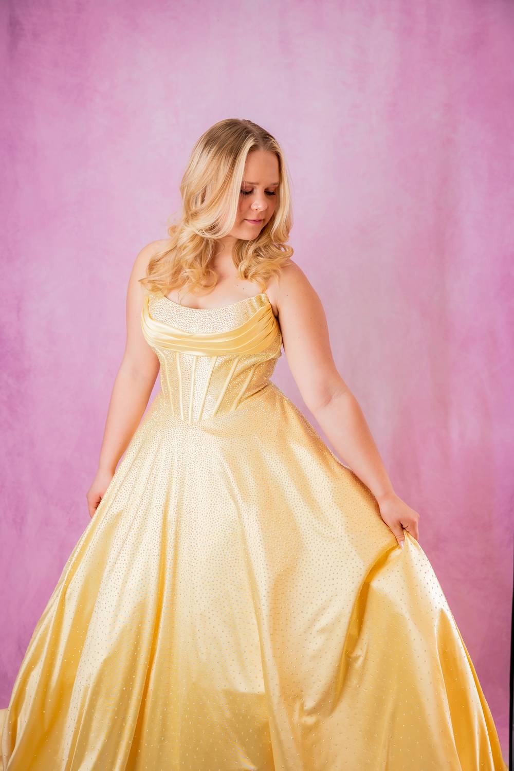 Sherri Hill - Strapless Hot Fix Ballgown