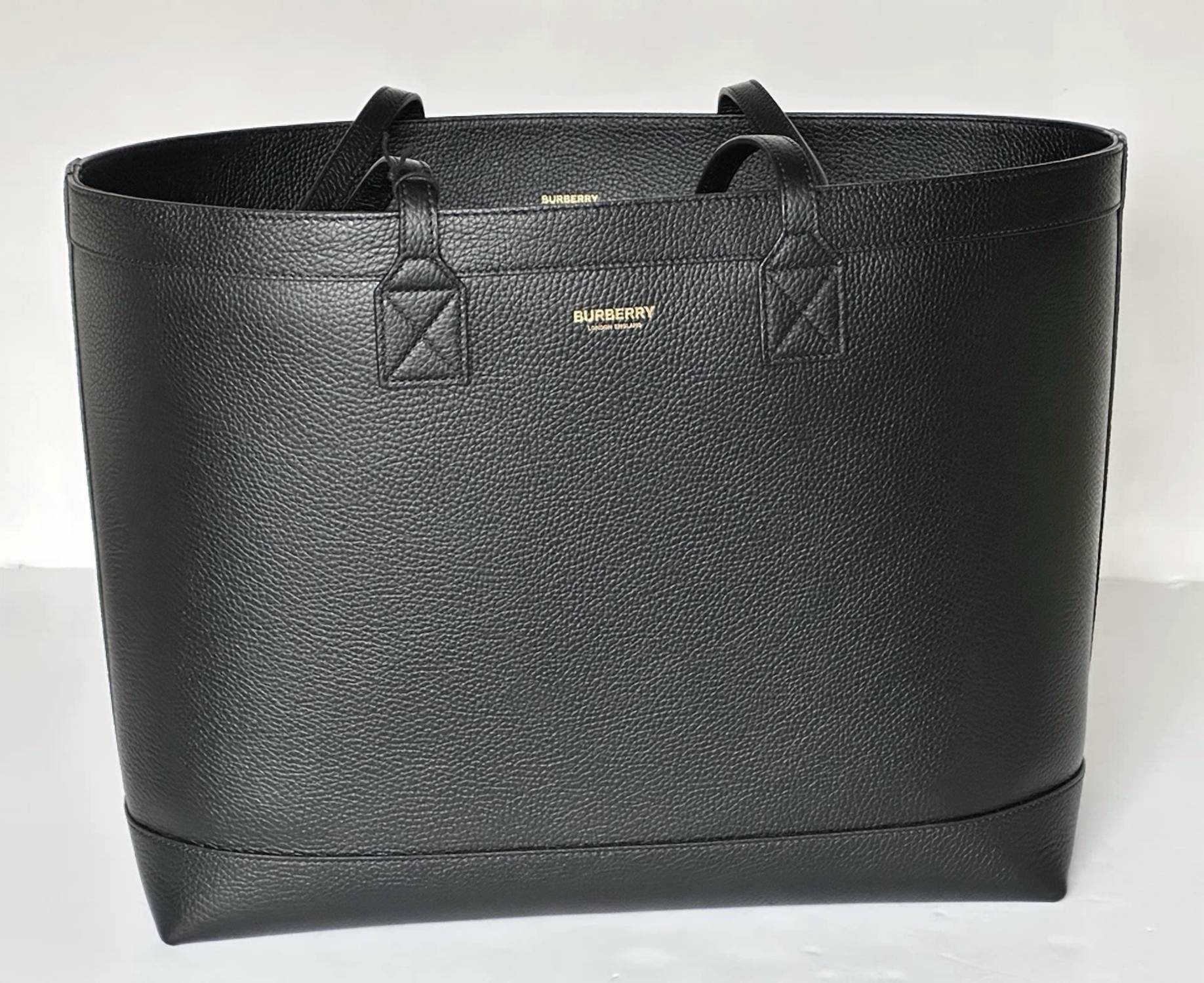 Burberry - Women's Medium Grainy Leather Tote Bag