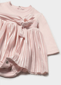 Mayoral - Girl's Velvet Pleated Romper