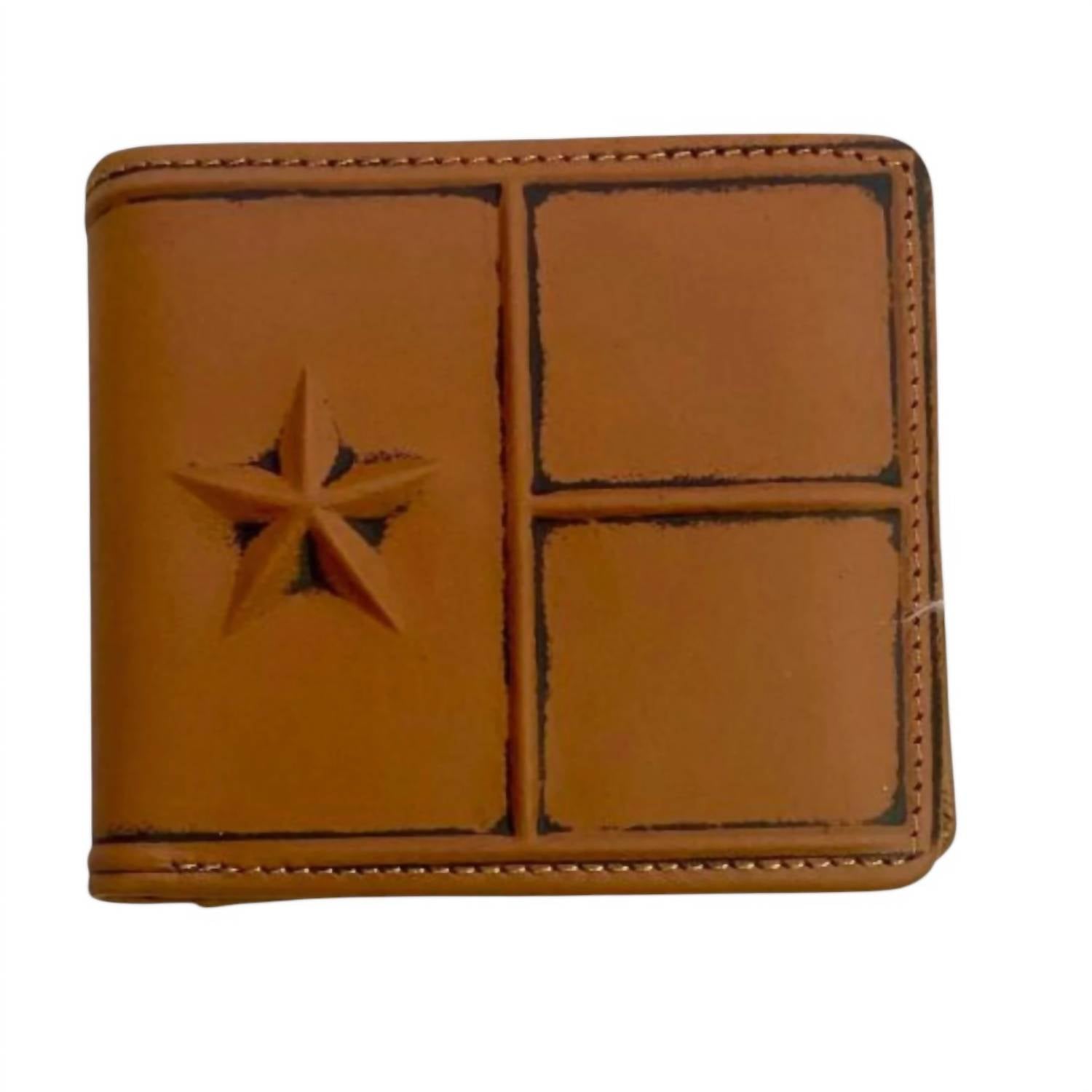 Montana West - Men's Genuine Leather Lone Star RFID Wallet