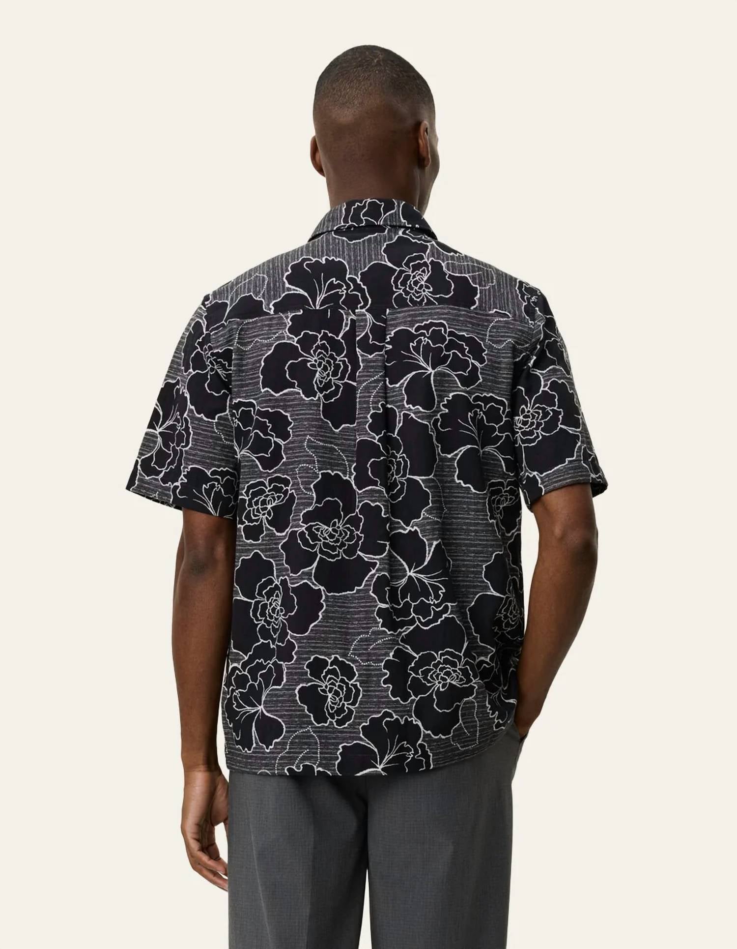 Les Deux - Charlie Poppy Aop Short Sleeve Shirt
