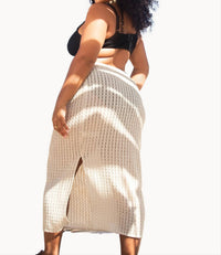 Fashion Szn Curve - Crochet Resort Midi Skirt - Plus