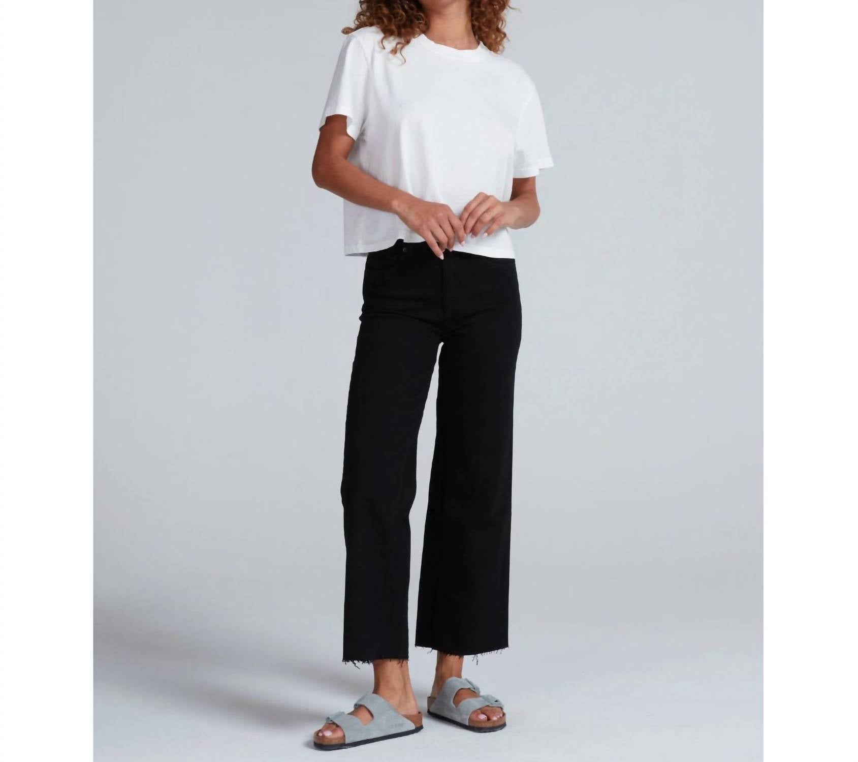 ASKK NY Slim Crop Jeans in black resin - women's jeans
