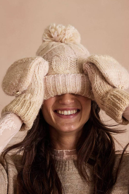 Free People - Rainbow Run Hat And Glove Set